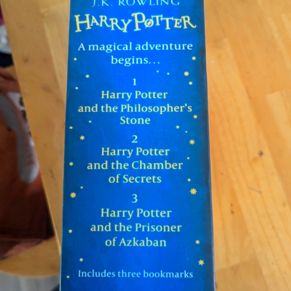 First three Harry Potter books.